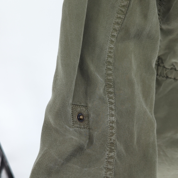 30135 Lucky Brand Military Jacket Olive Green size XSmall casual army retro - Picture 5 of 8